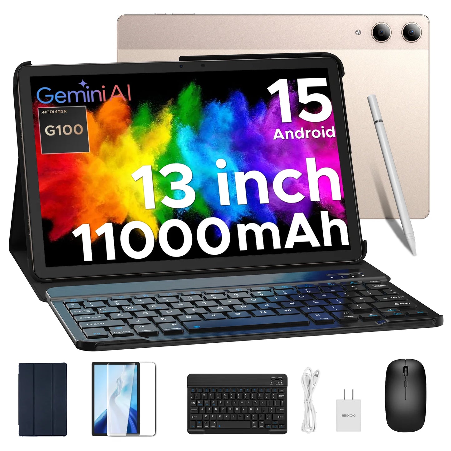 DOOGEE Tab E3 Pro 2-in-1 Tablet - 256GB ROM, 32GB RAM, 13 Zoll Display