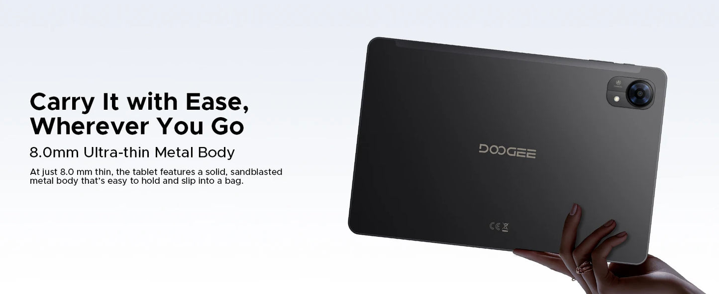 DOOGEE Tab G5 Gemini AI - 128GB ROM, 7500mAh Akku, 10,1 Zoll Display