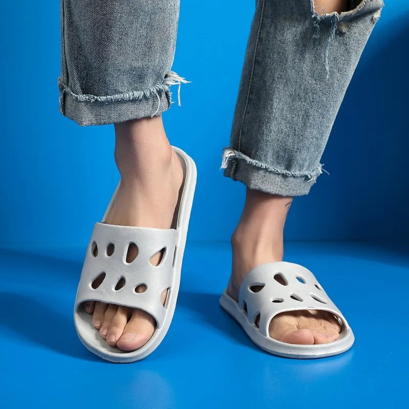 Frauen Dick Plattform Cloud Hausschuhe Sommer Strand Eva Weich Sohle Slide Sandalen Freizeit Männer Damen Innen Badezimmer Anti-Rutsch Schuhe