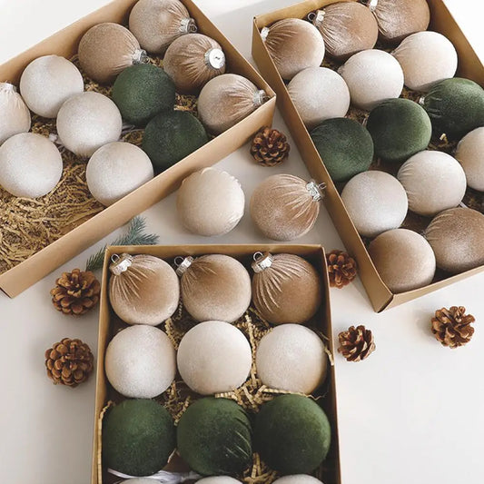 Choice Weihnachtskugeln Handbemalt - Größe 6/8 cm, 15 Stück, Gemischte Farben