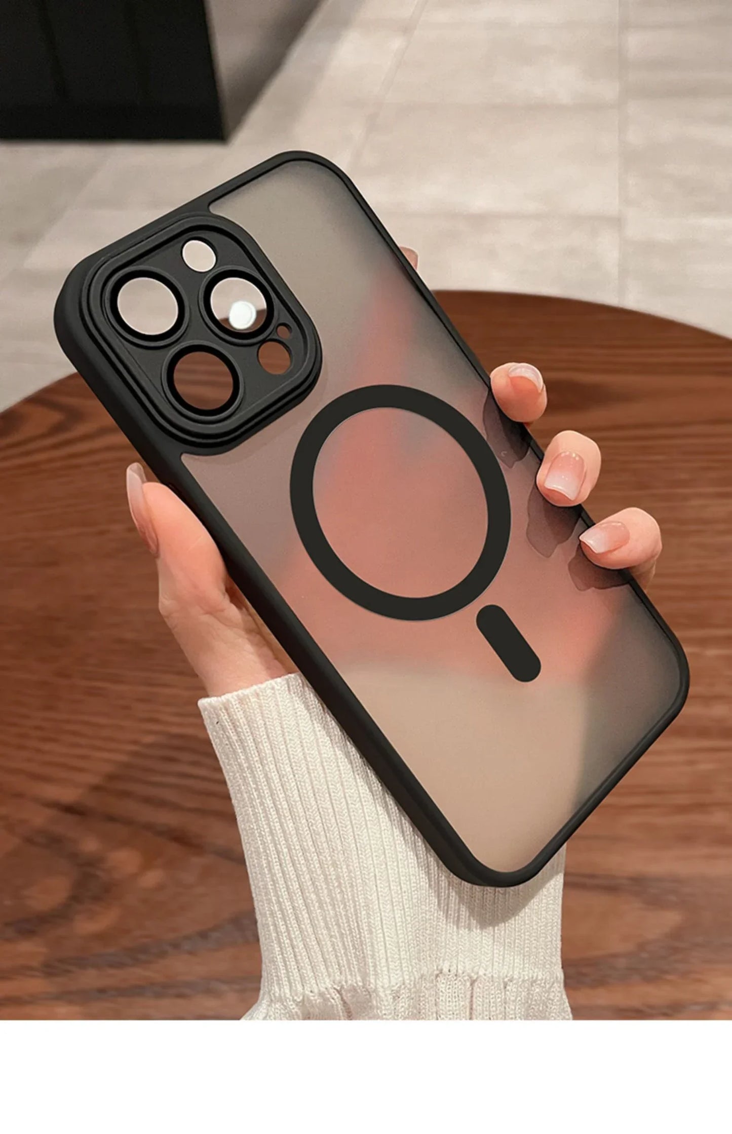 iPhone-Hülle 2025: Magnetic-Luxury Translucent-Armor - MagSafe Wireless Collection
