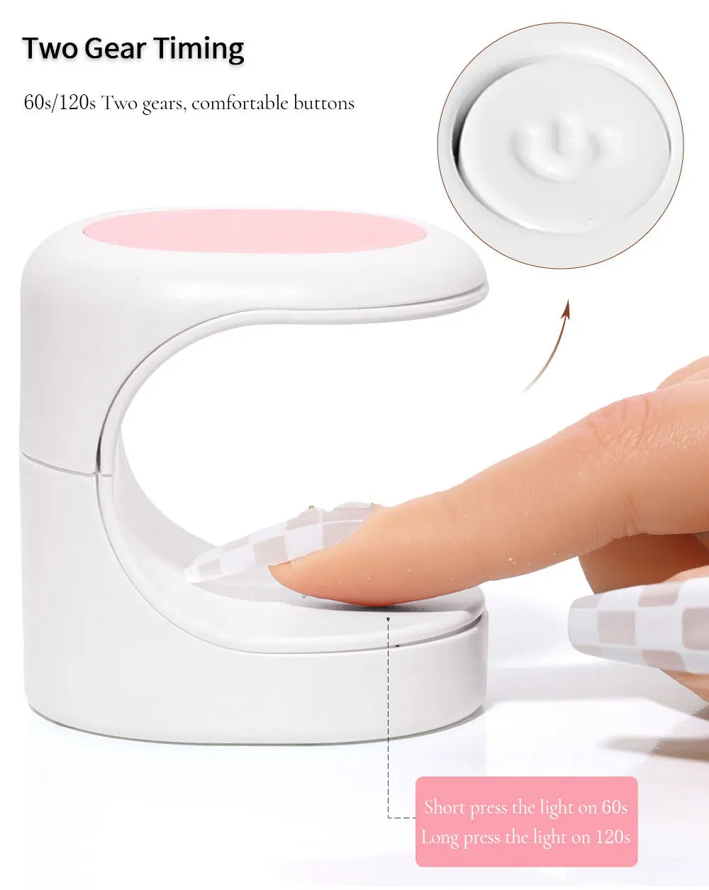 Nagel-Lampe 2025: Mini-16W UV-LED USB-Cable - Manicure Tool Collection