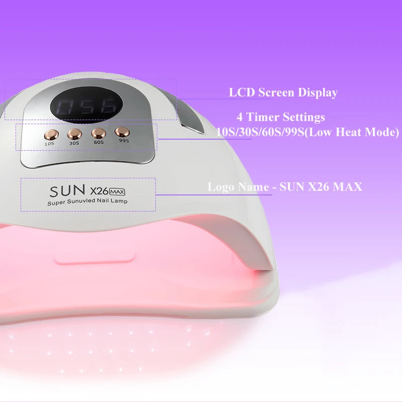 Big Power UV LED Lamp For Nails With 4 Timer Memory Function 81LEDs Lamp For Fast Gel Polish Drying Lamp Nail Equipment