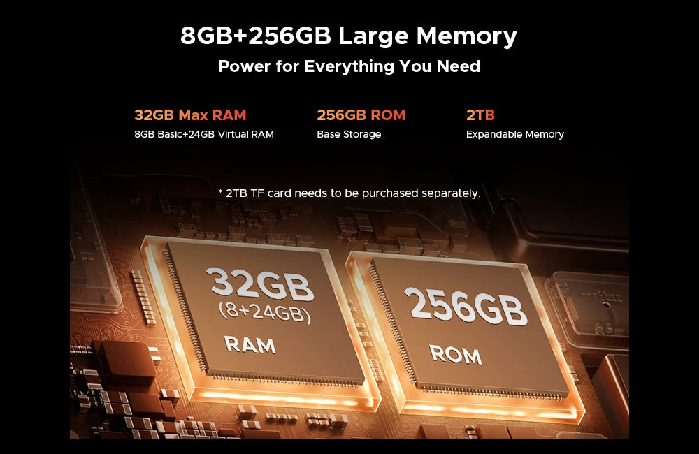 DOOGEE Fire 3 Max Robustes Telefon - 32 GB Und 256 GB, 18W, 5,5 Zoll