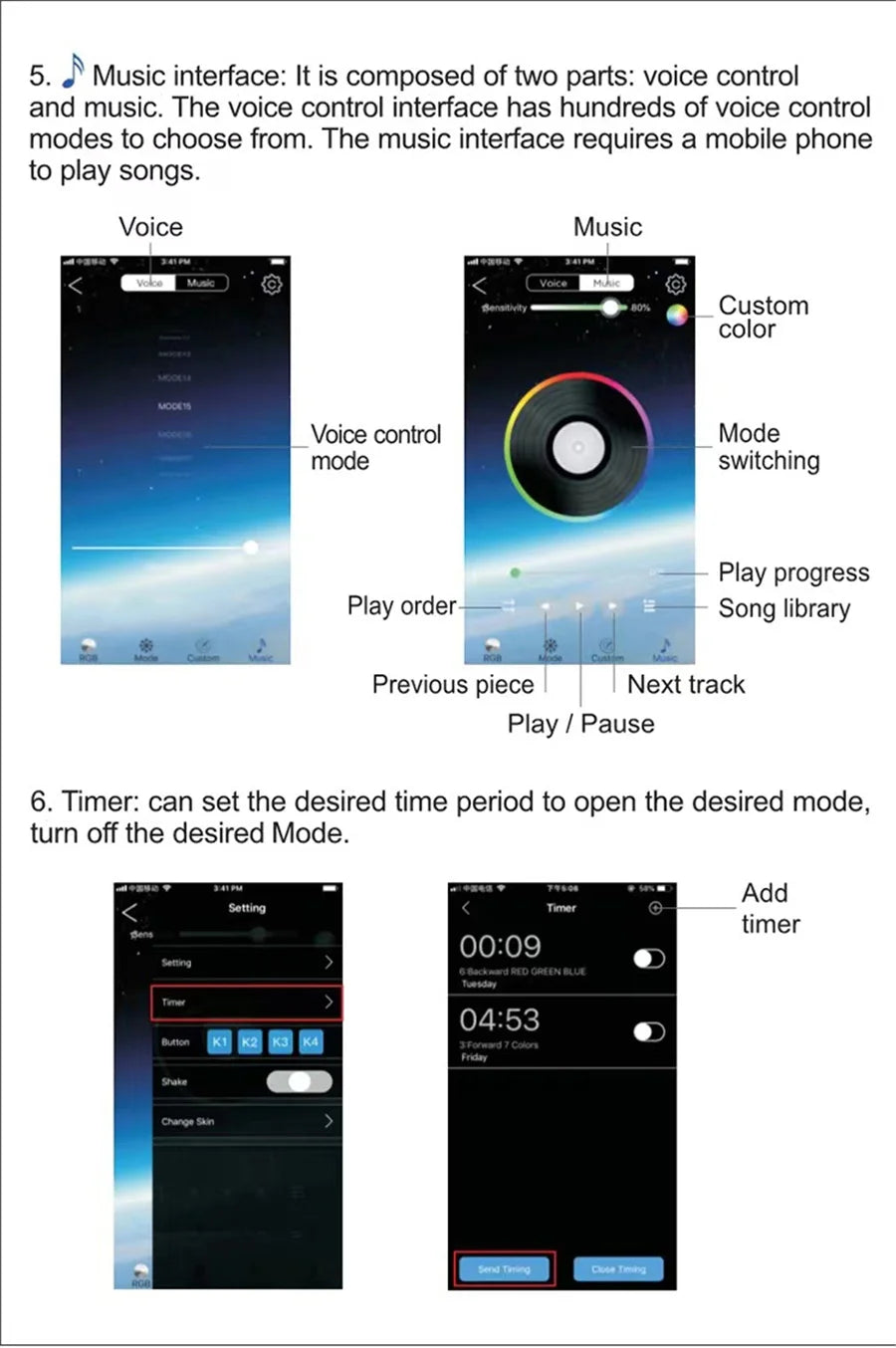 PAMNNY Smart App Control Wasserfall Lichterkette - USB-betrieben, Über 200 LEDs
