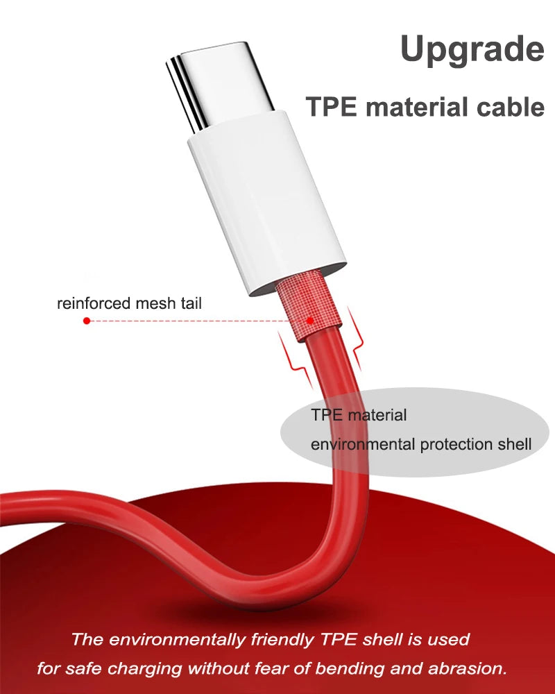 PD 65W Supervooc Schnell Ladegerät Kabel Für Oneplus Ace 12 11 10T 9 8T 7T Pro USB C Zu Typ C Kabel Warp Dash Laden 6T 5T Daten Draht