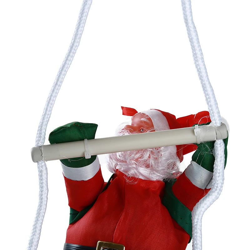 Beeinch Weihnachtsmann-Kletteranhänger - Größe 12 cm Kunststoff Seillänge 20 cm