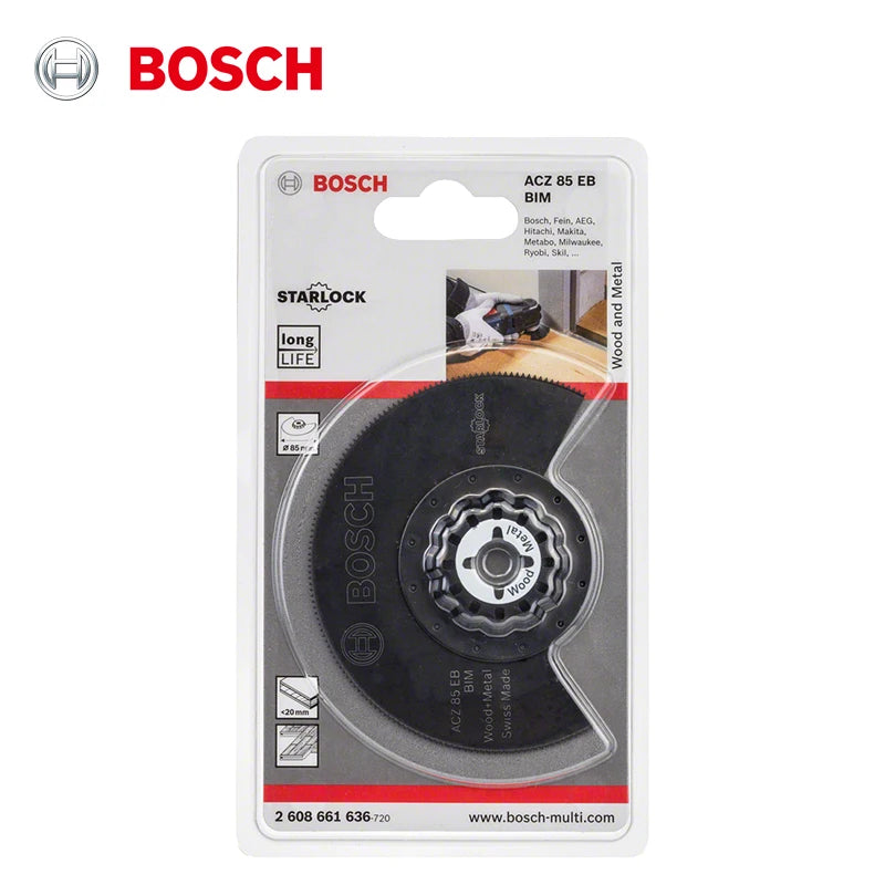 Bosch Starlock Oscillating Segment Saw Blade ACZ 85 EB Multi Material Multitool Professional Saw Blade for GOP12V-28 GOP185-Li