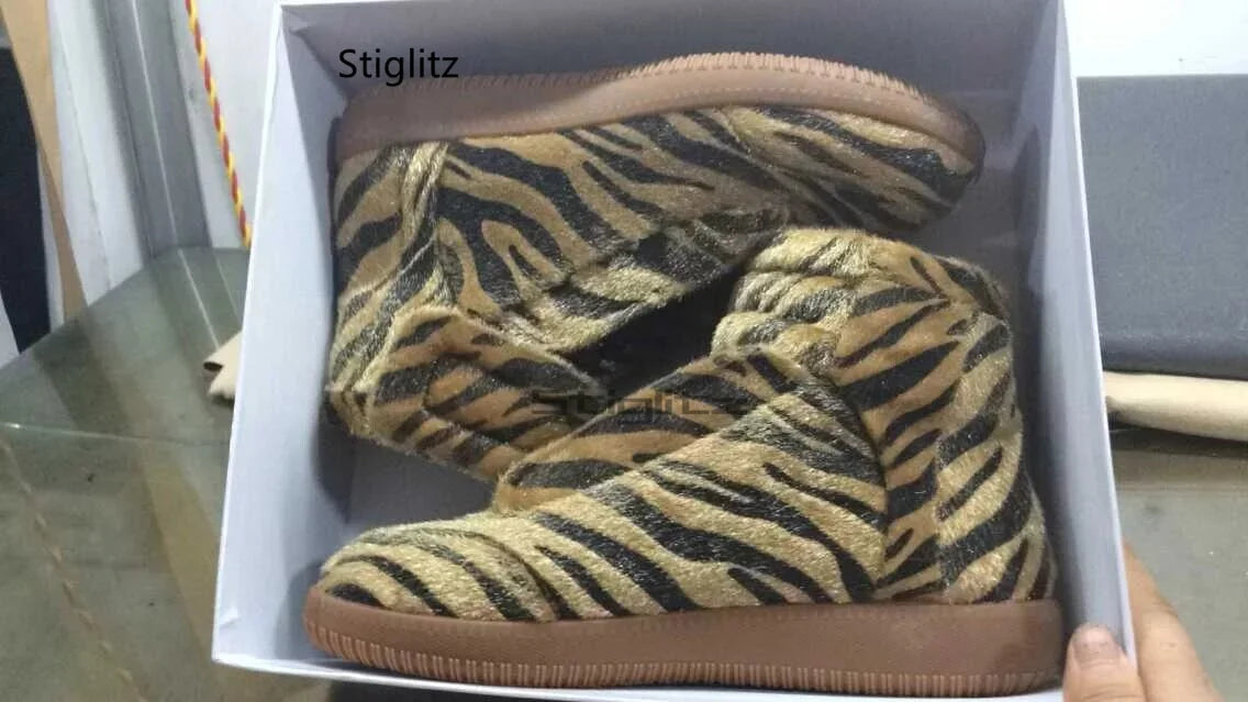 Herren High Top Leder Sneaker - Größe 40-46, Klettverschluss