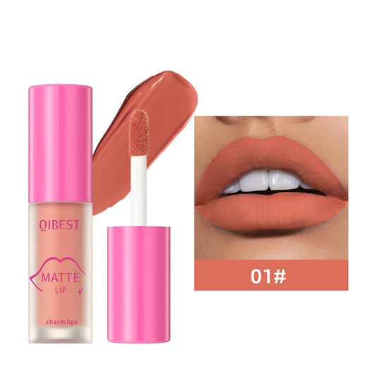 QiBest Matte Lipgloss Waterproof - 8 Farben 5ml Langanhaltend
