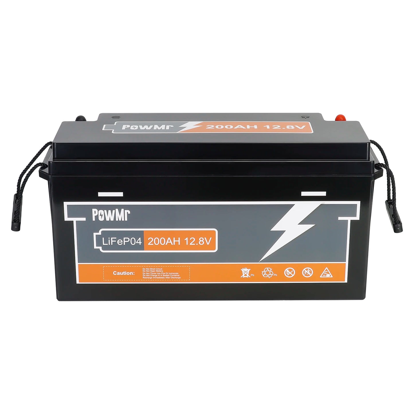 PowMr 12,8V 200AH LiFePO4-Batterie wiederaufladbar Grade A-Zellen 2560WH eingebauter BMS 6000+ Zyklus Heim-Lithium-Batterie-Energiespeicher