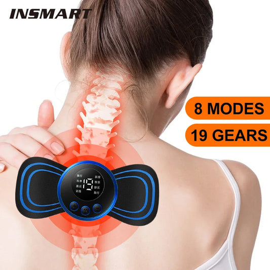 Nacken-Massagegerät 2025: Mini-Electric EMS Cervical - 8 Modes Collection