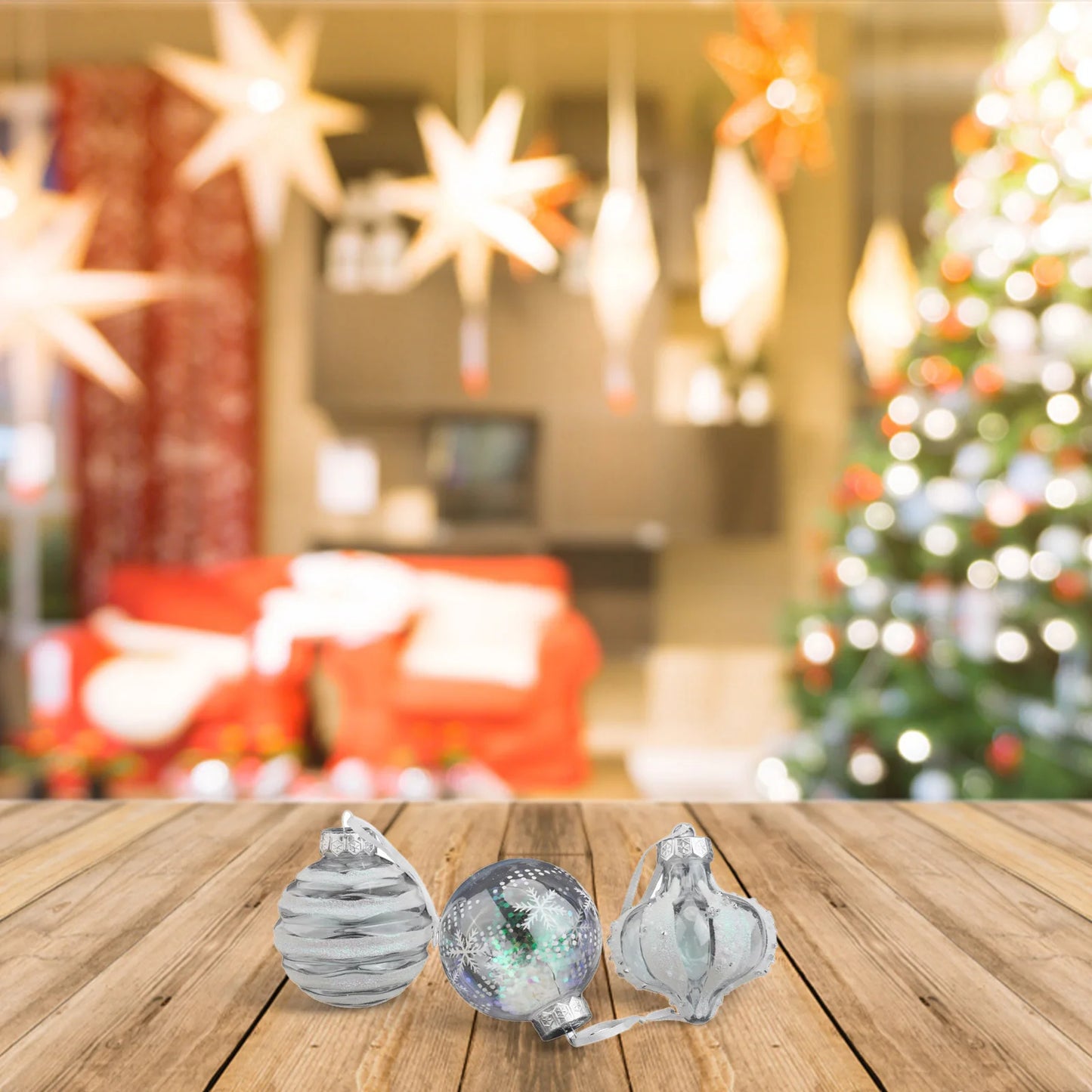 Choice Weihnachtskugeln Bruchsicher - Inhalt 9 Stk, Durchmesser 6 cm