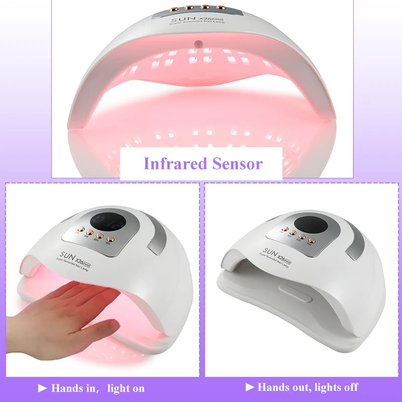 Big Power UV LED Lamp For Nails With 4 Timer Memory Function 81LEDs Lamp For Fast Gel Polish Drying Lamp Nail Equipment
