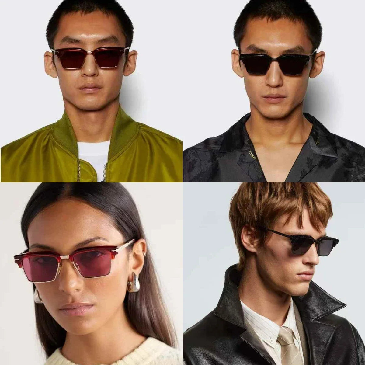 jacques marie mage ALIN vintage half rim sunglasses alloy acetate retro style