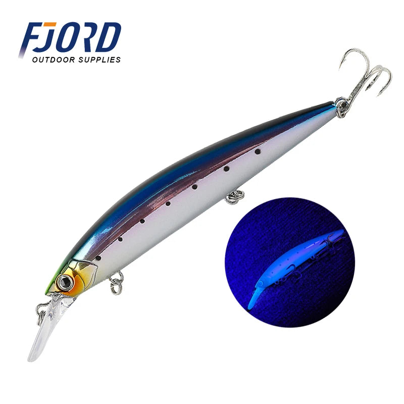 FJORD 110S 37g 90S 29g 70S 17g Schweres Sinken Minnow Angeln Köder Salzwasser Süßwasser Langer Wurf Meer Kunstlicher Köder Jerkbait