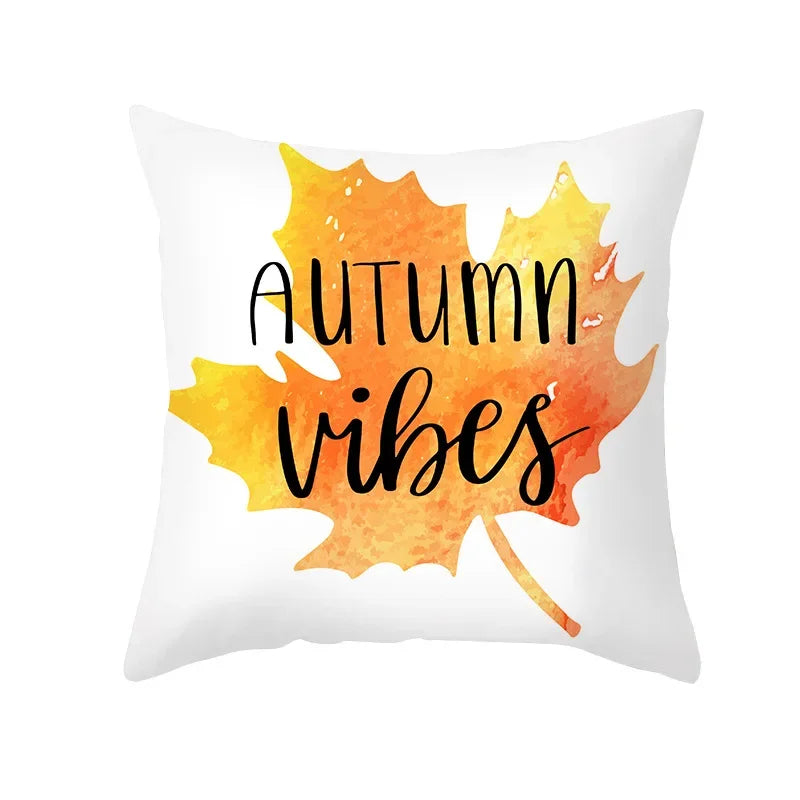 ZhejiangHign Herbst Kürbis Kissenbezug - 45x45 cm Polyester