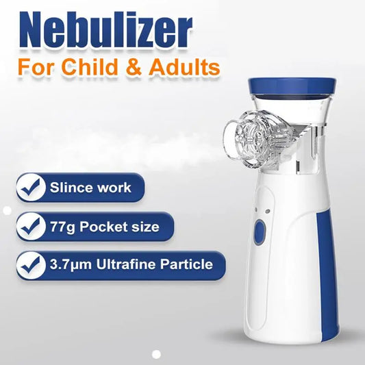 Nebulizator portabil în aer liber, inhalator cu plasă silențioasă, mini trusă de prim ajutor, portabilă, pentru astm, inhalator, atomizor, copii și adulți, dispozitiv de urgență pentru salvarea copiilor