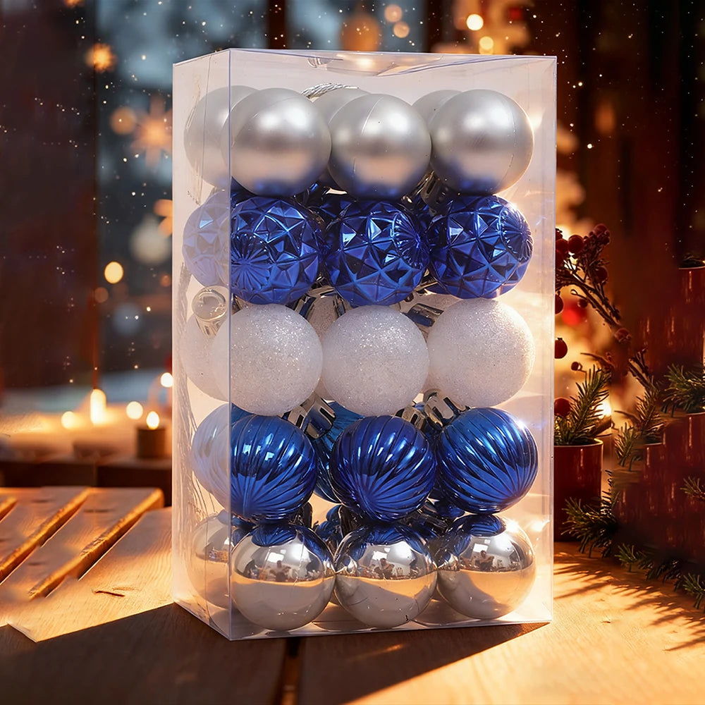 3CM Weihnachtskugeln Glänzend - Ø3 cm, 30 Stück, Weihnachtsdeko