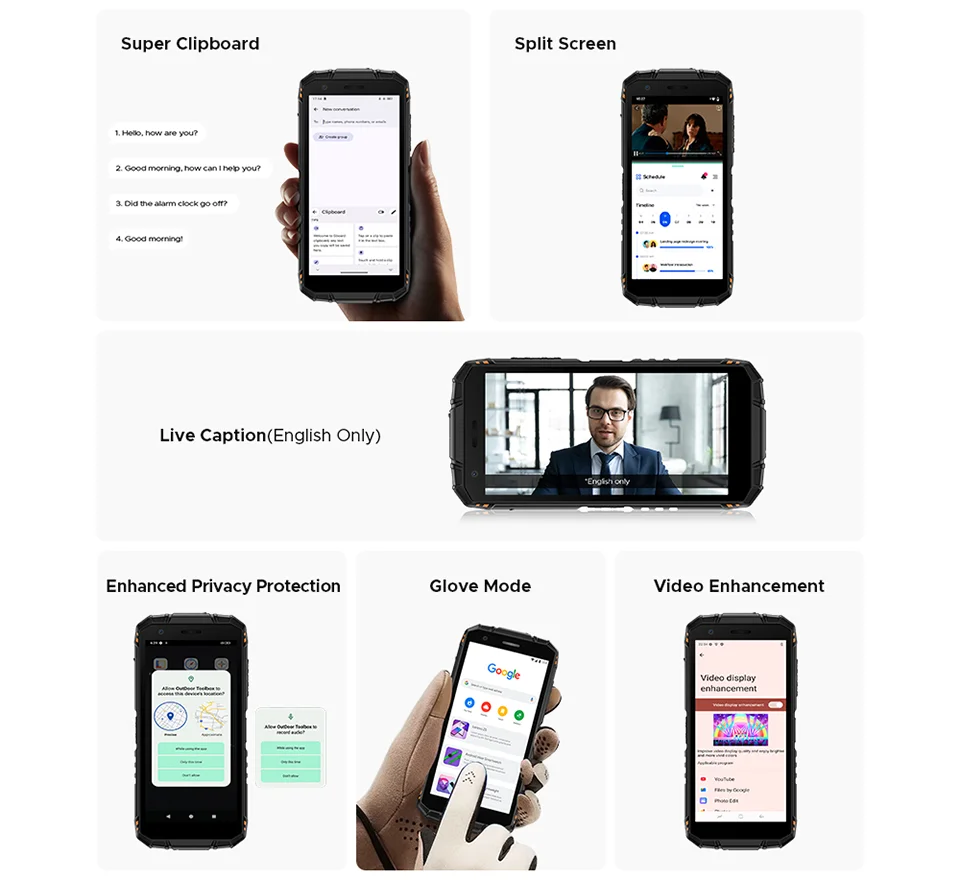 DOOGEE Fire 3 Ultra Robustes Telefon - Kapazität 8350mAh 18W 5,5 Zoll