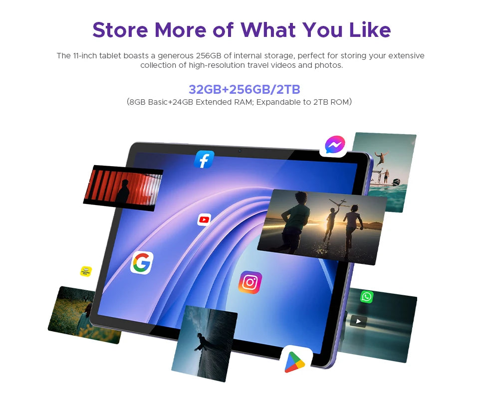 Doogee Tab G6 Plus Gemini AI - 8000 mAh Akku, 32 GB RAM, 11 Zoll