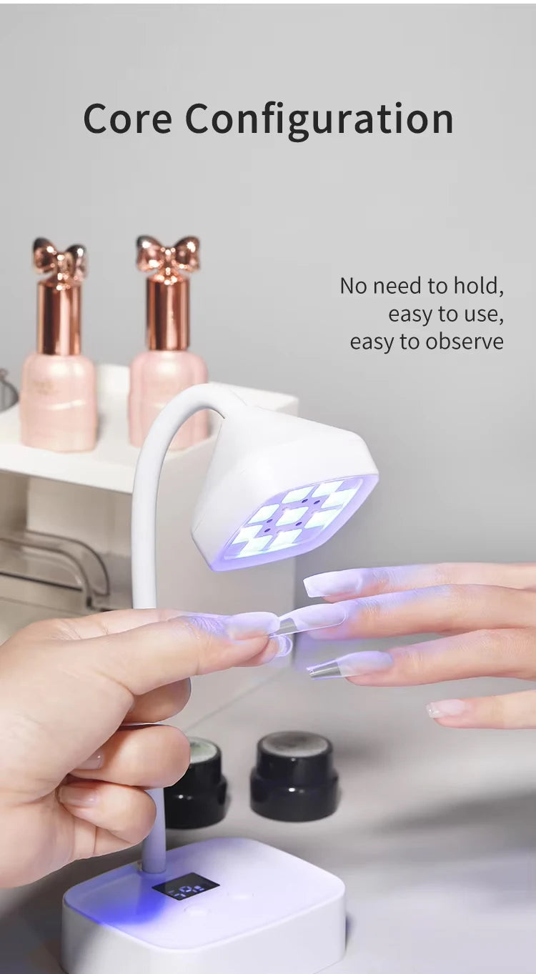Rechargeable Sun uv Led Nail Lamp Professional uv Light for Gel Nails,Mini Nail Dryer Led uv Light Lamp for Nail Art Salon