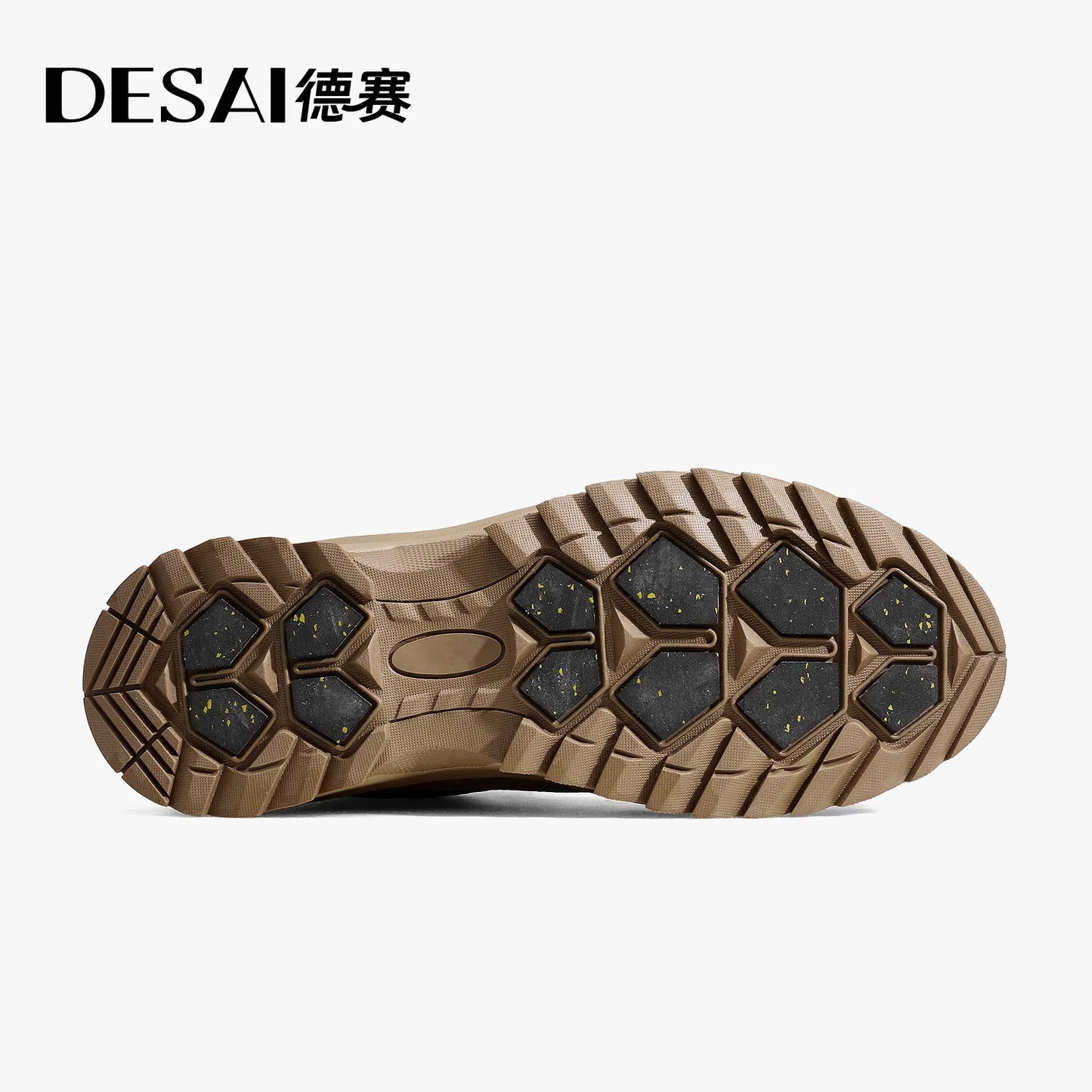 Ghete DESAI galbene cu talpă înaltă - Pantofi de lucru călduroase pentru exterior - Mărimea 39-44, Căptușeală călduroasă performantă, Înalți până la gleznă