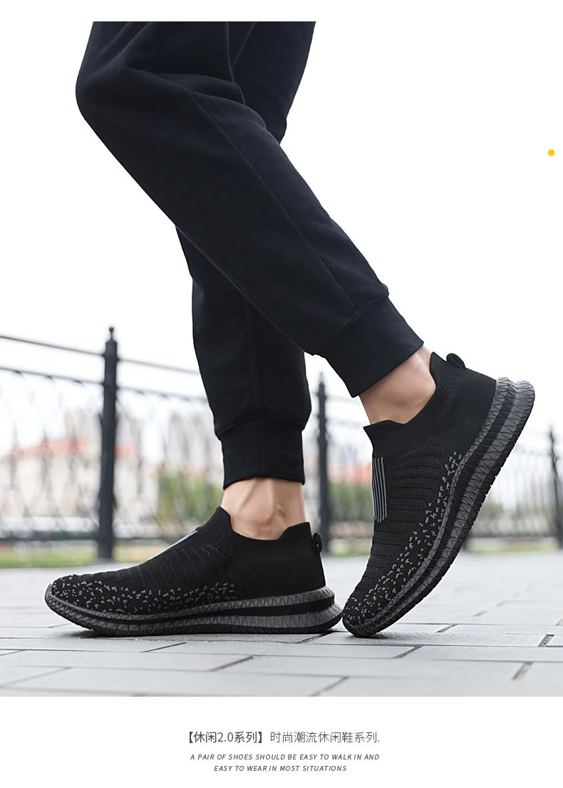 Men Shoes Lightweight Sneakers Men Fashion Casual Walking Shoes Breathable Slip on wear-resistant Mens Loafers Zapatillas Hombre