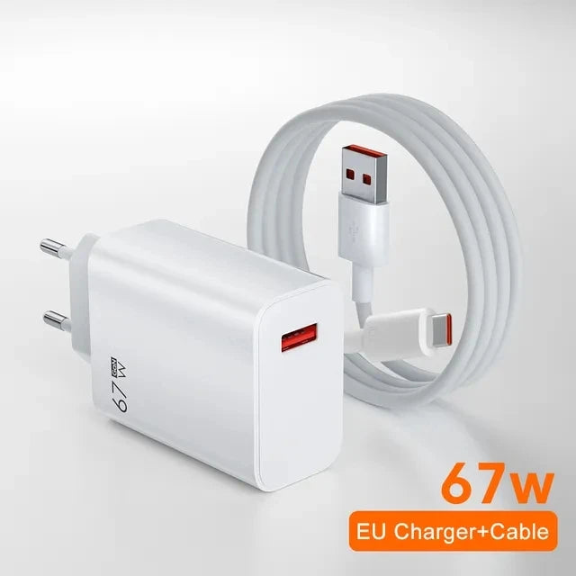 Xiaomi 67W Schnellladegerät - 65W Ausgang, USB-C, Kompakte Maße