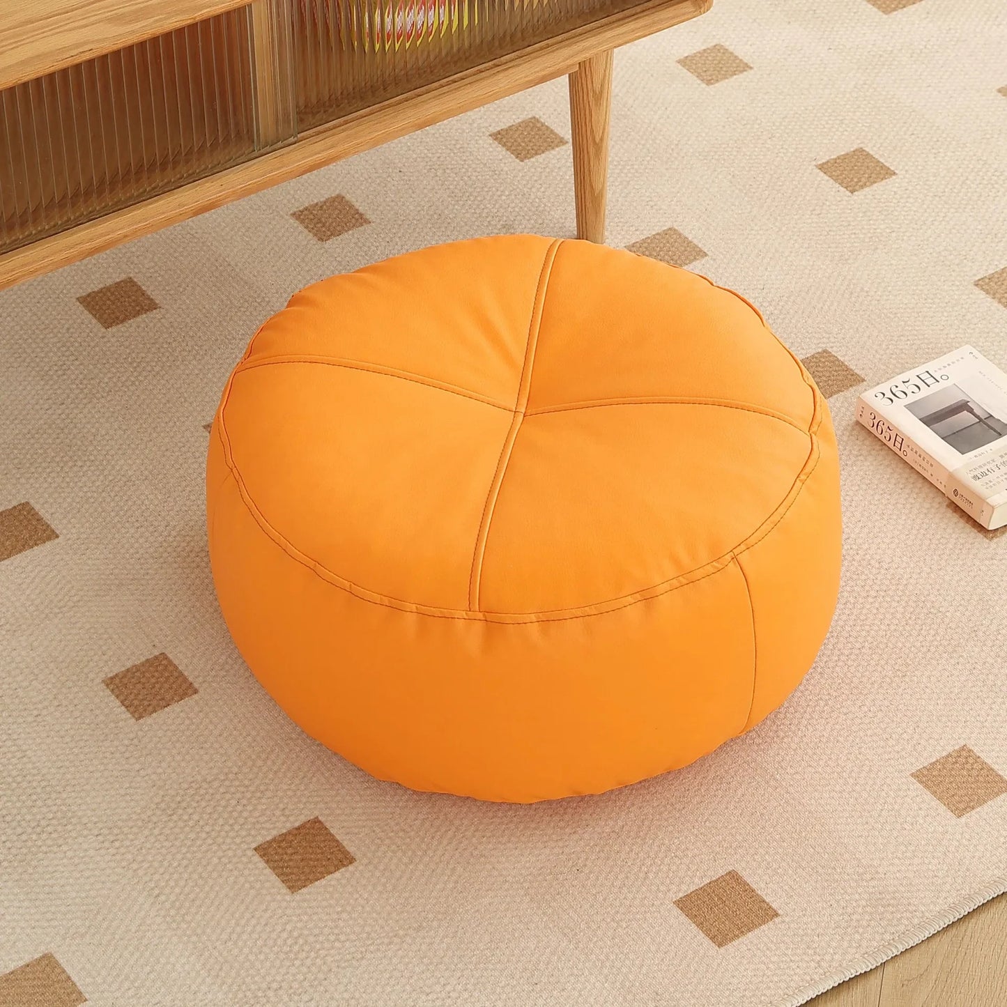 Hubei Dickes Bodenkissen - Größe 40x40 cm, Dicke 8 cm, Samt