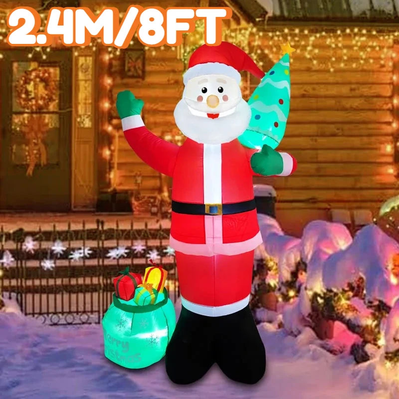 CN Guangdong Santa Claus Aufblasbar - Größe 2,4 m LED-Lichter Stoff