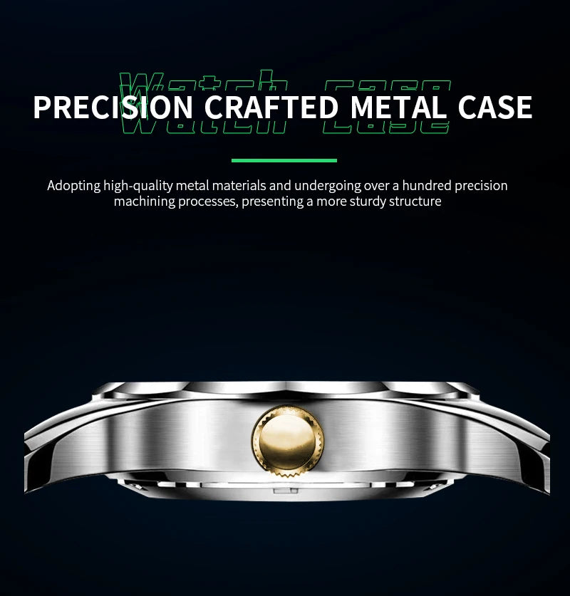 Wasserdiamant NightGlow Doppelkalender - Quarz, 41mm