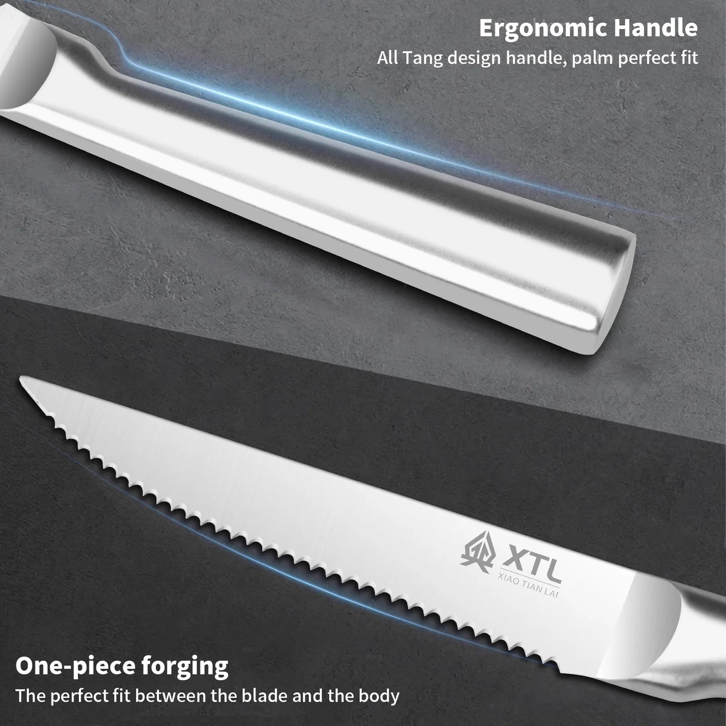 Seiko Steakmesser Set Scharfe Klinge - 4/6/8 Stück 20cm