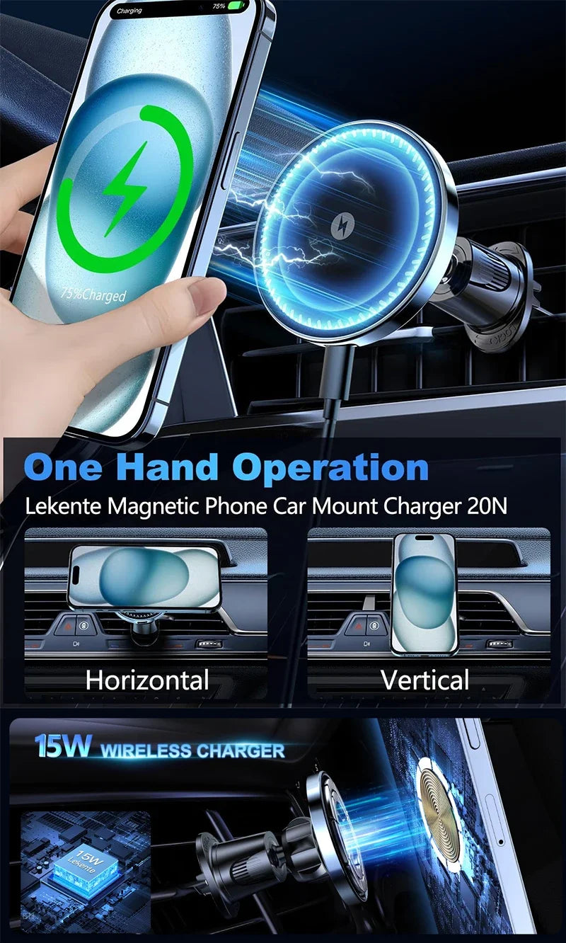 UYUXIO Autotelefon-Ladegerät - Kapazität 15 W, Maße 60x40