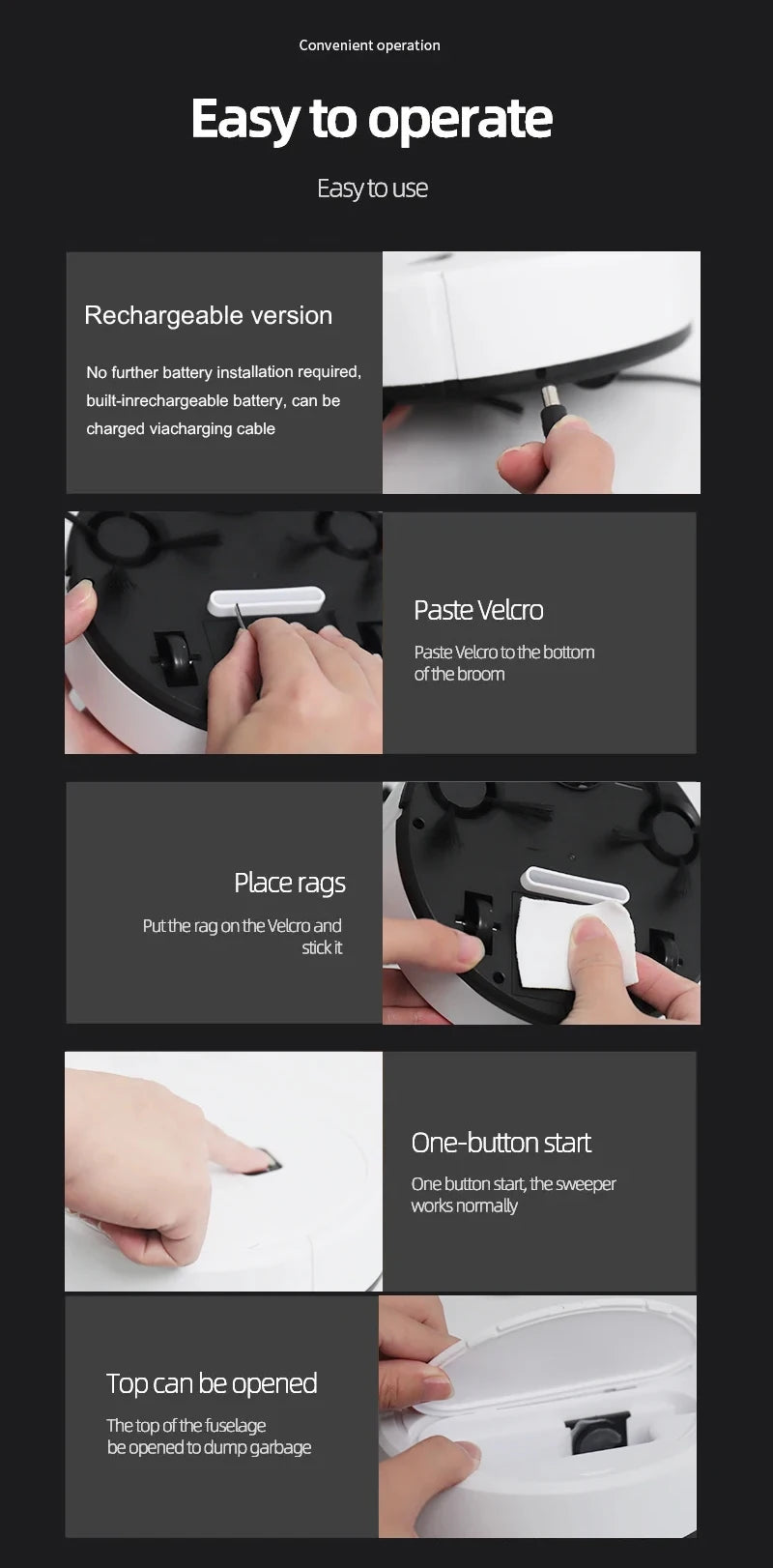 Saug-Roboter 2025: 3-in-1 Intelligent Mini-Cleaner - Smart Home Collection