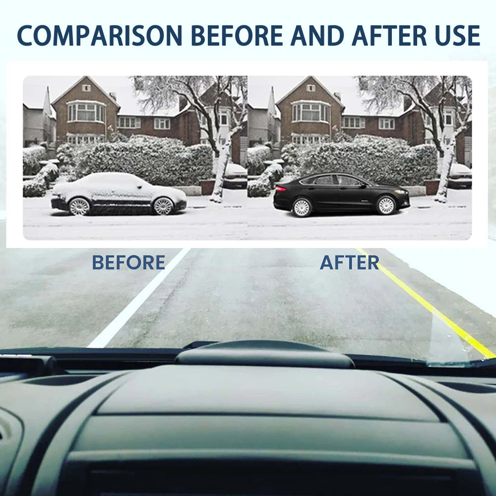 Car Snow Removal Tool Car Window Glass Ice Snow Remover Anti Freeze Anti Fog Device Winter Deicing Device Freeze Prevention
