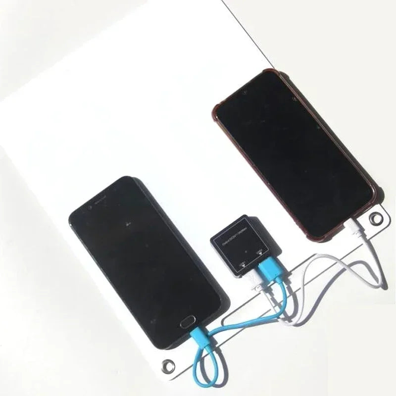 5V Solarplatte - Wasserdichtes Solarmodul mit Dual-USB-Anschluss für Outdoor-Camping