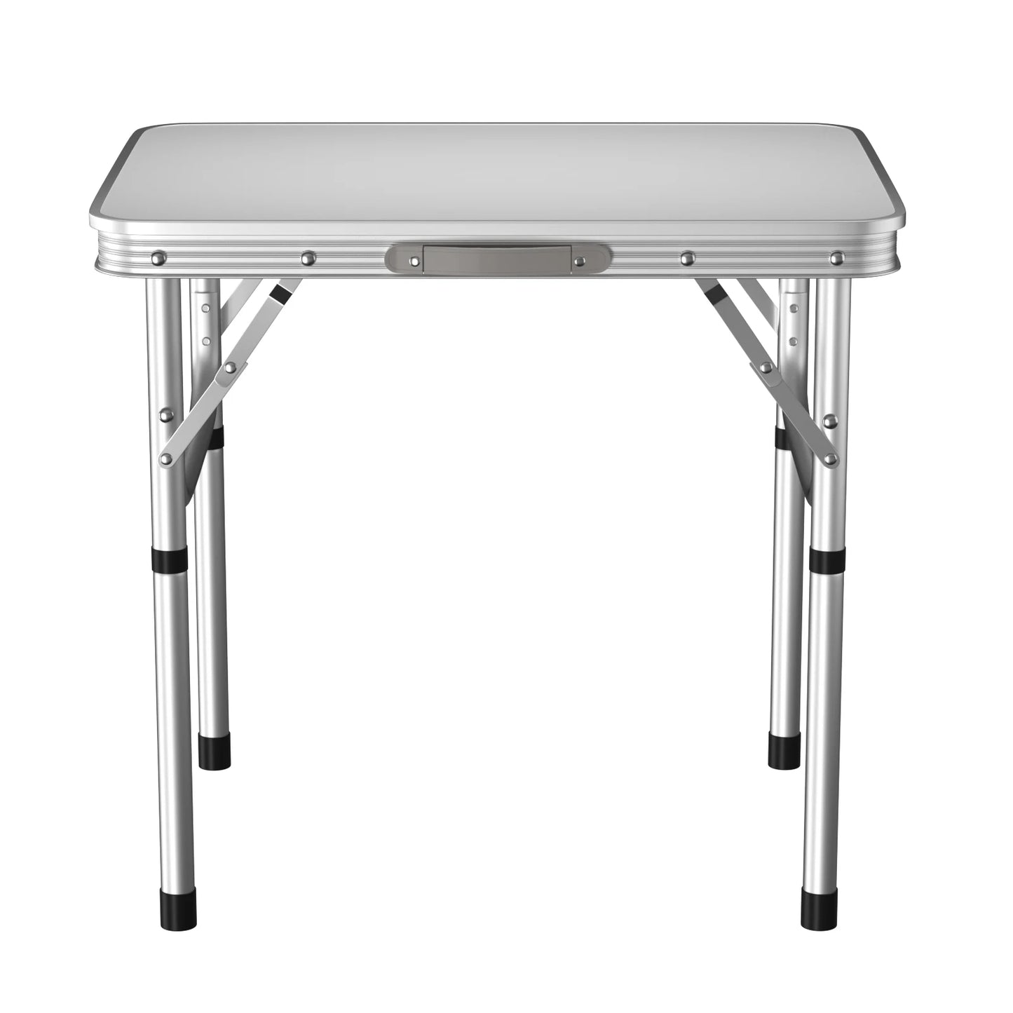 Klappbarer Campingtisch Outdoor Indoor Garten Balkon Markt Küche Arbeitstisch Verstellbar Weiß Tragbarer Picknicktisch 60x45 cm