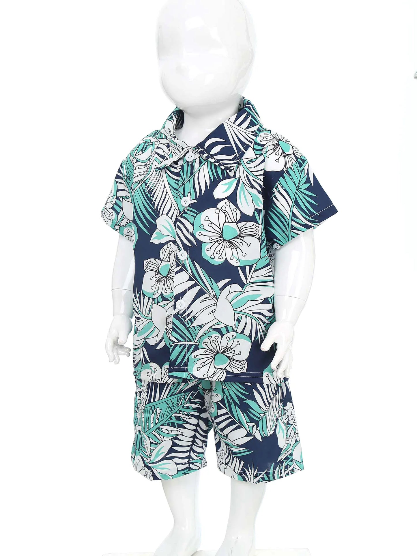 Jungen-Sommer-Set 2025: Hawaii-Hemd & Shorts - Premium Vacation Collection