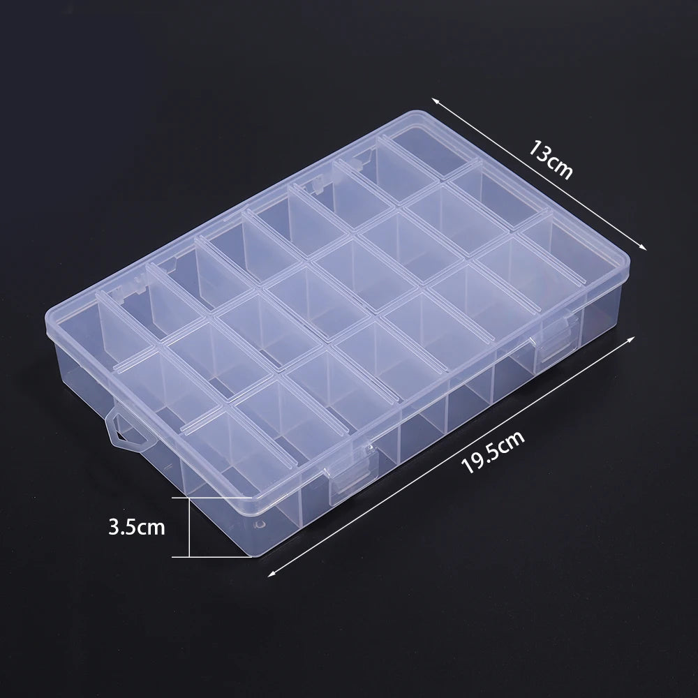 Plastik Schmuck Boxen Plastik Werkzeug Box Verstellbar Handwerk Organizer Lagerung Perlen Armband Schmuck Boxen Verpackung Großhandel