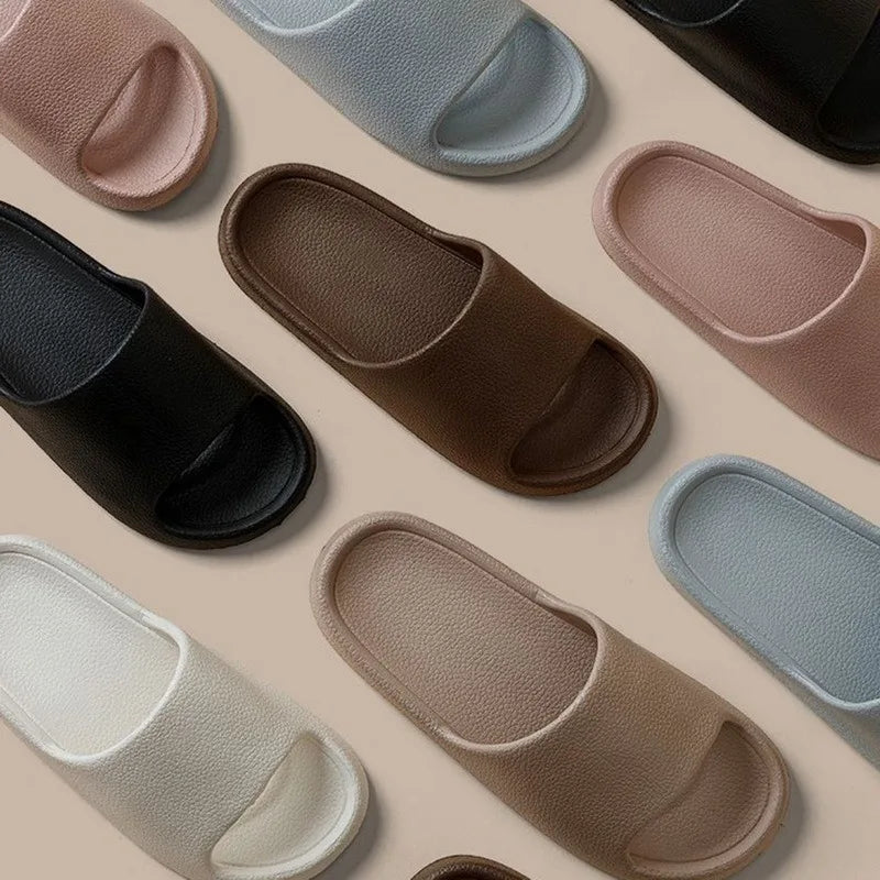 Frauen Dick Plattform Cloud Hausschuhe Sommer Strand Eva Weich Sohle Slide Sandalen Freizeit Männer Damen Innen Badezimmer Anti-Rutsch Schuhe