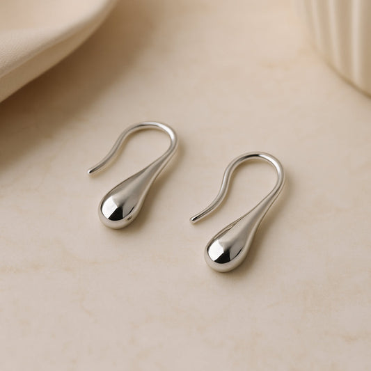 SterlingSilber Ohrringe Tropfen - 925er Silber Durchmesser 7mm