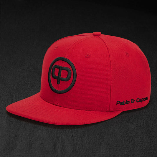 Snapback Cap - Red & Black