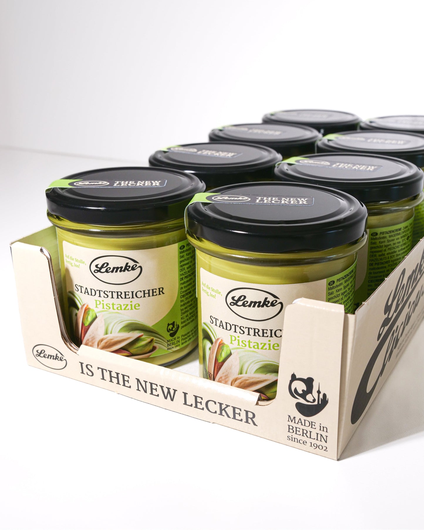 Lemke City Stroller Cremă de Fistic cu Fistic - Pachet 180g, Aromă de Fistic, Proaspăt