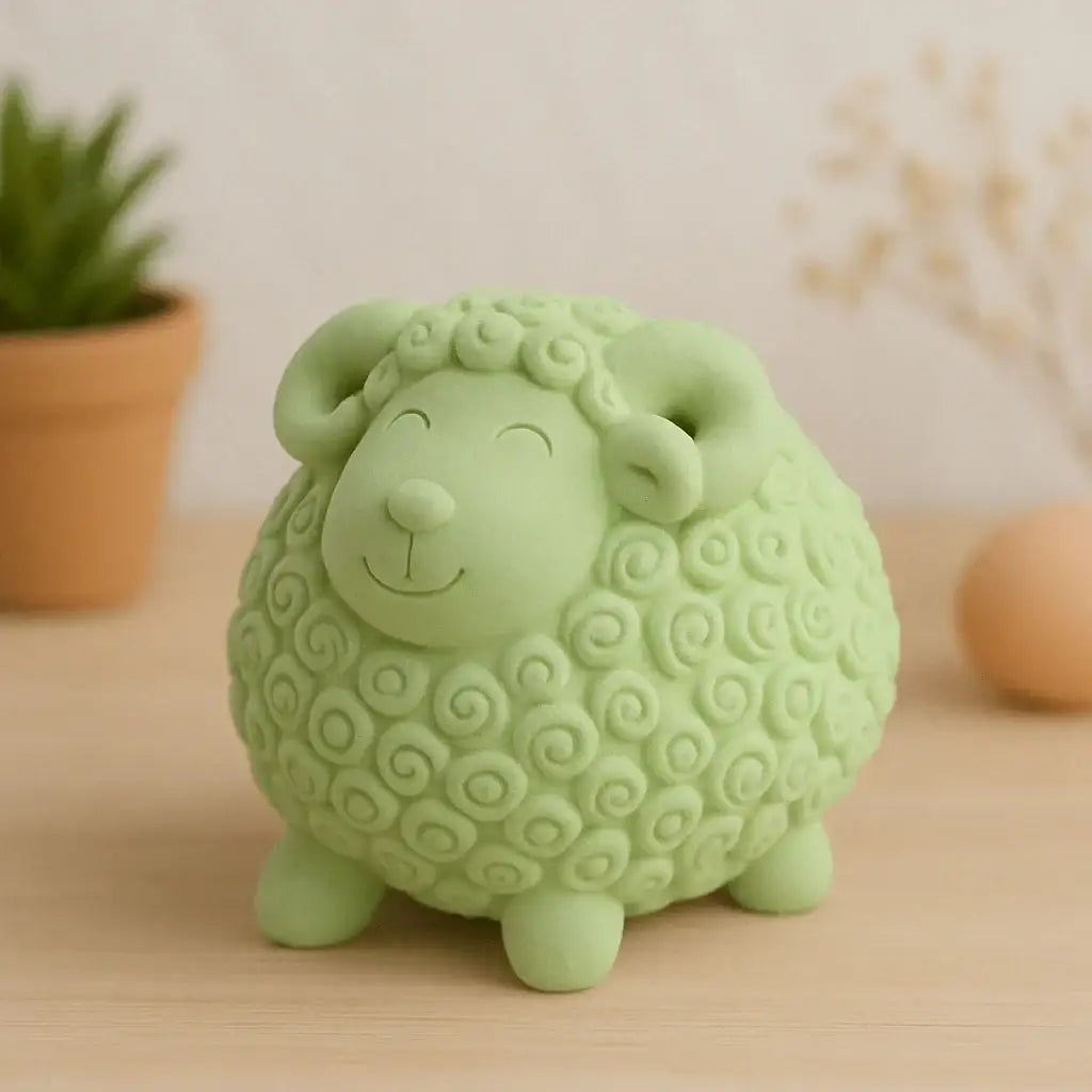 LumenKunst Schäfchen Handgefertigt - Größe 8 cm, Filz, Gewicht 60 g