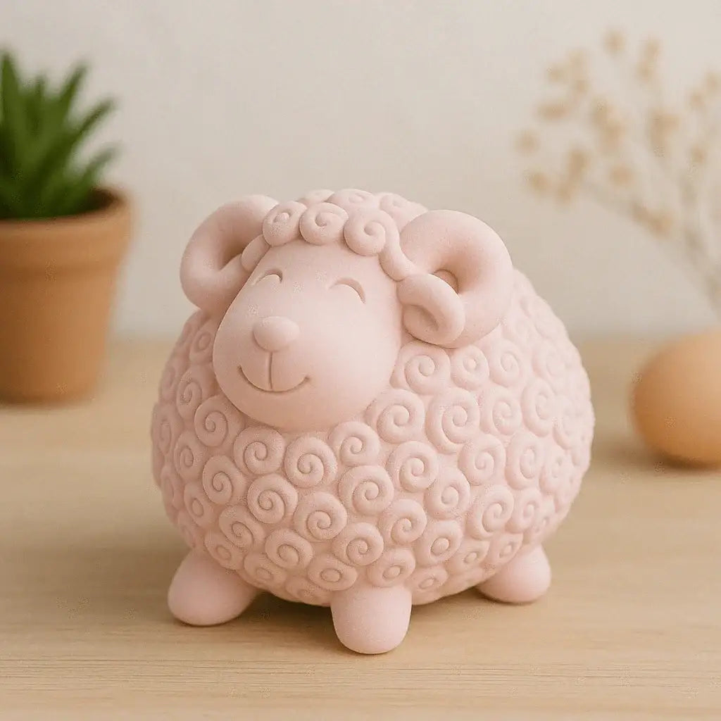 LumenKunst Schäfchen Handgefertigt - Größe 8 cm, Filz, Gewicht 60 g