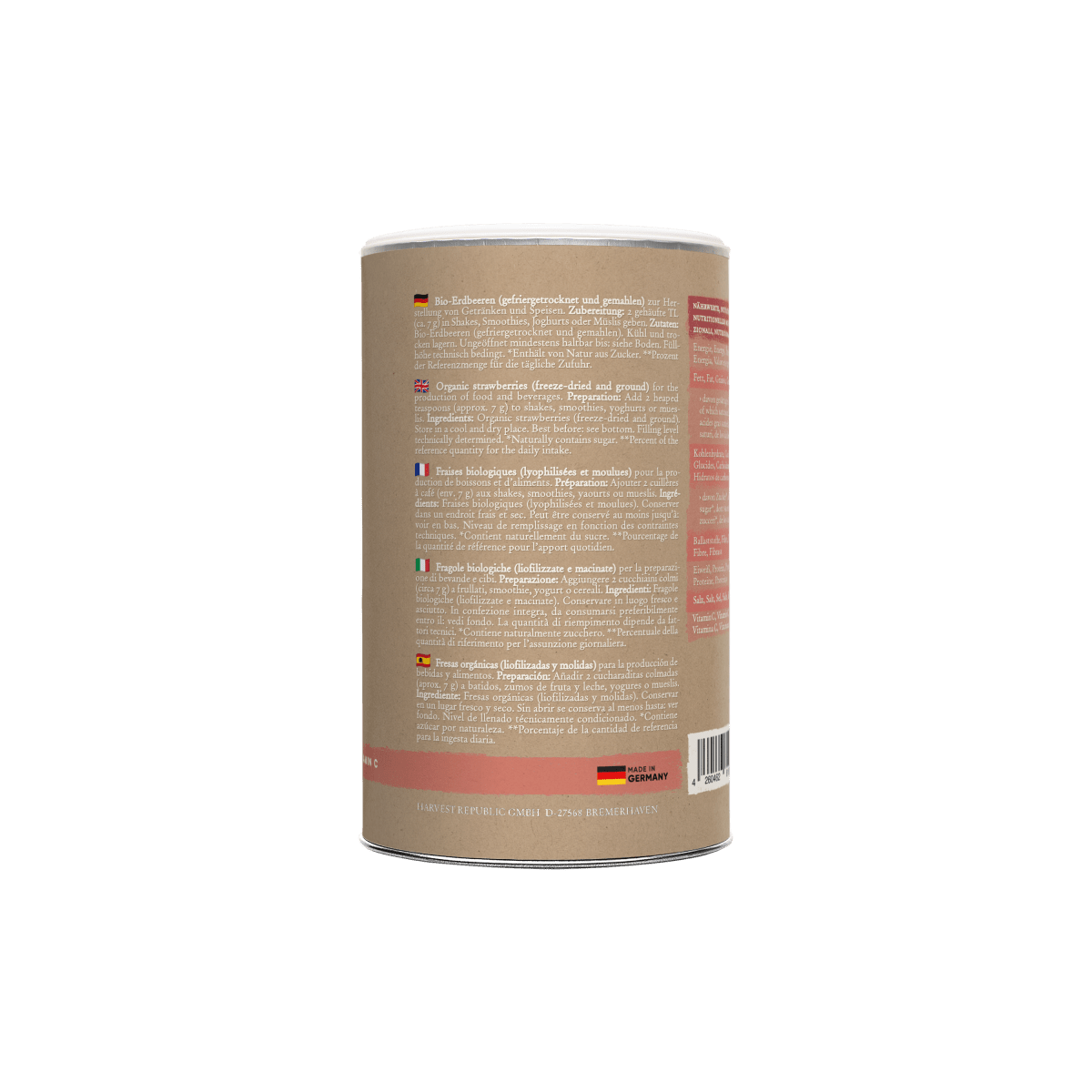 Pudră de fructe - Căpșuni