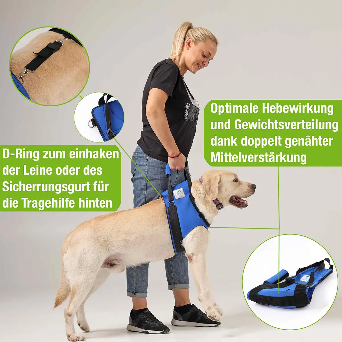 Vordere Tragehilfe für Hunde