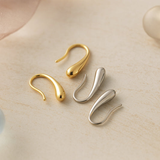 SterlingSilber Ohrringe Tropfen - 925er Silber Durchmesser 7mm