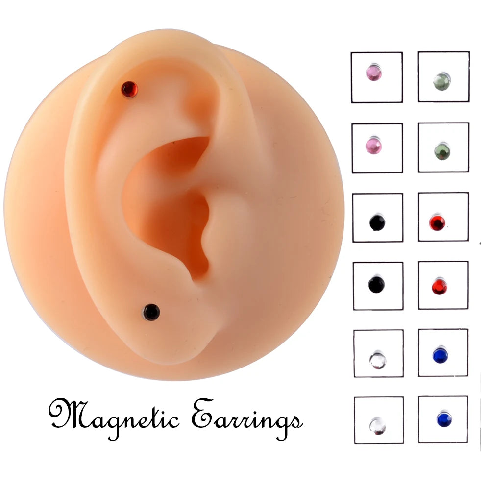 Luna 12er Set Magnetische Fake Piercings - Ohne Stechen